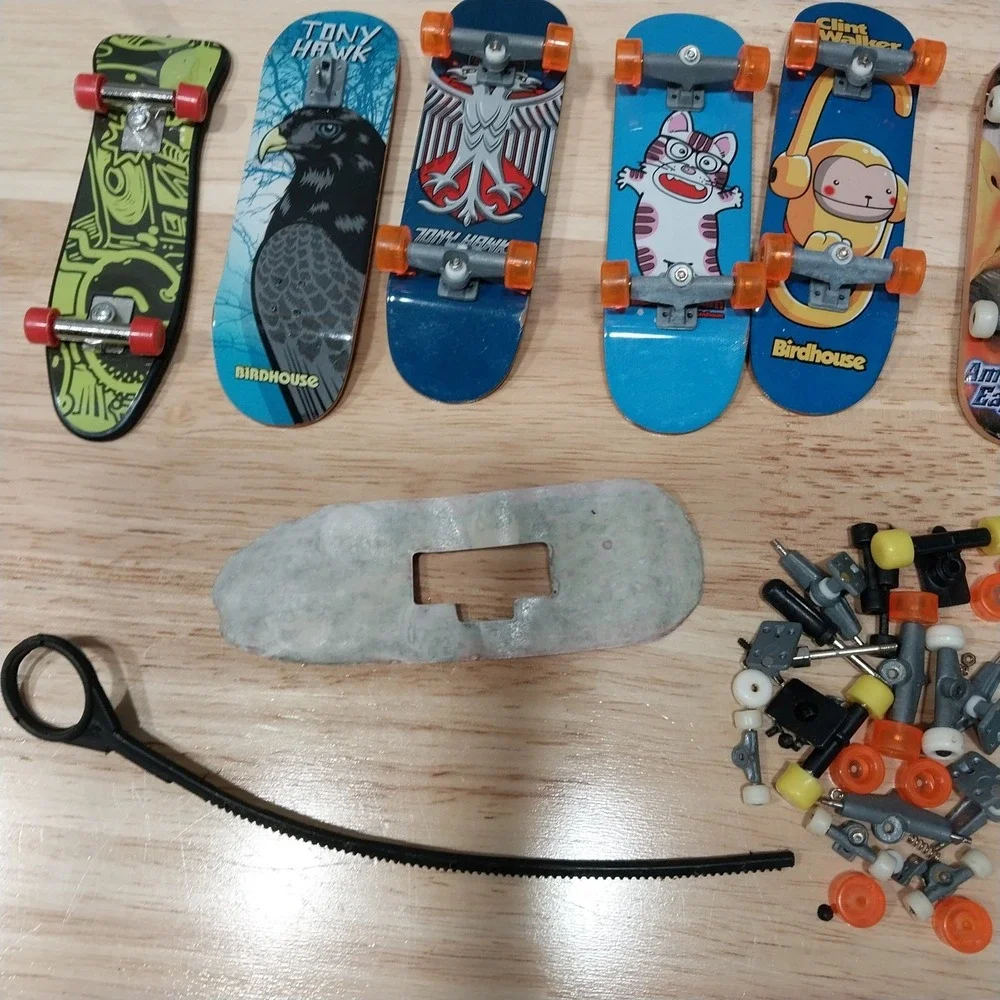 Tech Deck Birdhouse Fingerboard Lot Tony Hawk Clint Walker Skateboard Toys Parts